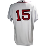 Dustin Pedroia Red Sox Authentic White Jersey (MLB Auth) (Signed on Back)